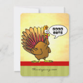 Funny Turkey Thanksgiving Dinner Invitation | Zazzle