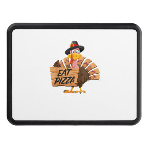 Funny Turkey Thanksgiving Eat Pizza Vegan Pilgrim  Hitch Cover