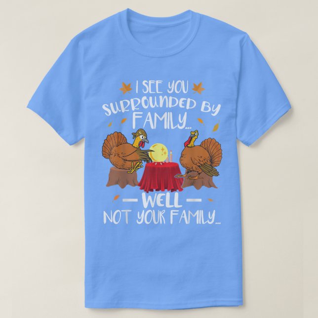 Funny Turkey Thanksgiving T-Shirt (Design Front)