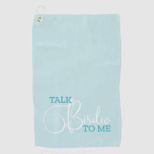 Funny Turquoise Golf Joke Towel
