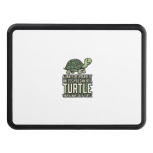 Funny Turtle Be Yourself Vintage Shirt Design_1 Hitch Cover