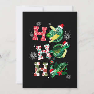 Funny Turtle Christmas Lovers Holiday Card
