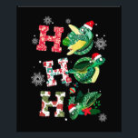 Funny Turtle Christmas Lovers Photo Print<br><div class="desc">Funny Turtle Christmas Lovers</div>