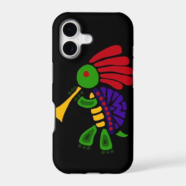 Funny Turtle Dancing Kokopelli Style Iphone Case (Back)