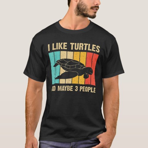 Funny Turtle Design Sea Turtle Lover Men Women Boy T_Shirt