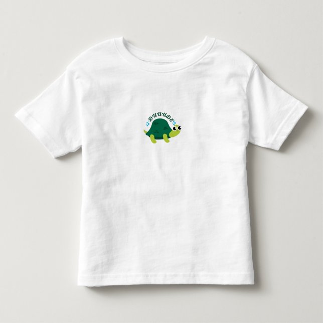 Funny Turtle DUUUDE – Kids Birthday Shirt (Front)