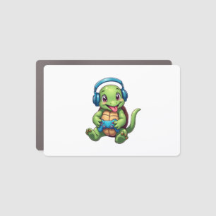 Funny Turtle Gamer Gaming Turtles Video Game (1) Car Magnet