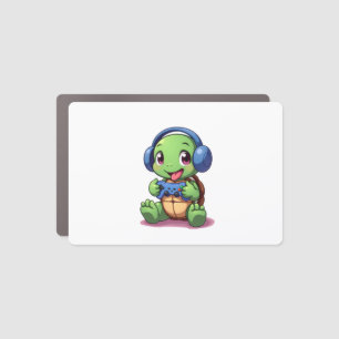 Funny Turtle Gamer Gaming Turtles Video Game (2) Car Magnet