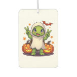 Funny Turtle Ghost Pumpkin Boo Halloween Kids Mens Air Freshener