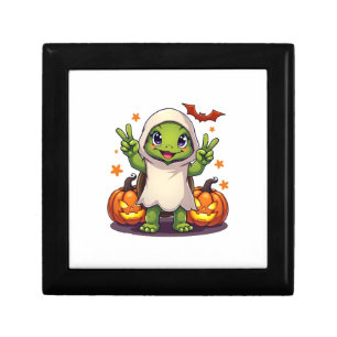 Funny Turtle Ghost Pumpkin Boo Halloween Kids Mens Gift Box