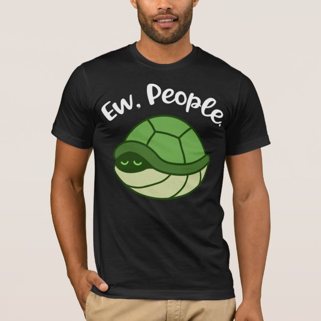 Funny Turtle Gifts Men Introvert Gift Introvert T-Shirt (Front)