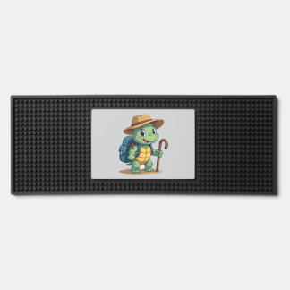 Funny Turtle Hiking Graphic Camping Lover Adventur Bar Mat