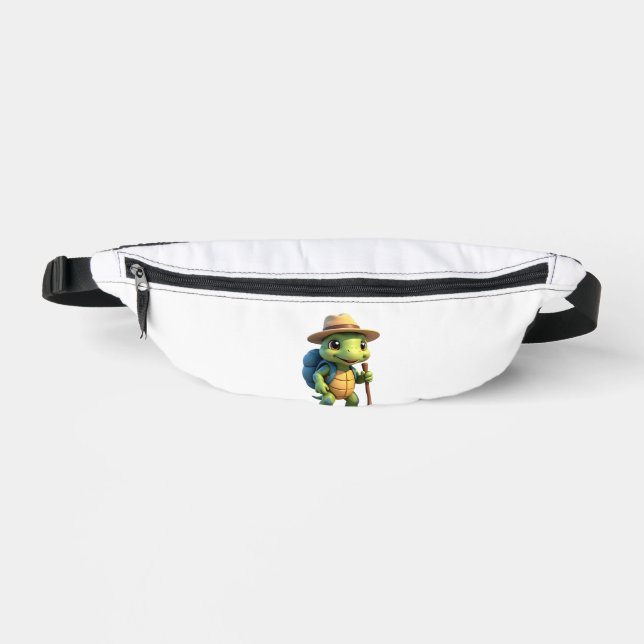 Funny Turtle Hiking Graphic Camping Lover Adventur Fanny Pack (Front)