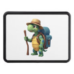 Funny Turtle Hiking Graphic Camping Lover Adventur Hitch Cover