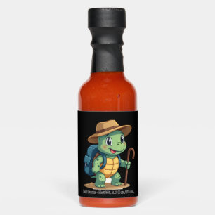 Funny Turtle Hiking Graphic Camping Lover Adventur Hot Sauces