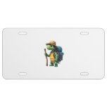 Funny Turtle Hiking Graphic Camping Lover Adventur License Plate