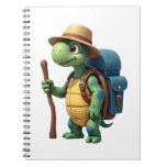Funny Turtle Hiking Graphic Camping Lover Adventur Notebook