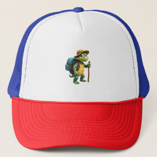 Funny Turtle Hiking Graphic Camping Lover Adventur Trucker Hat