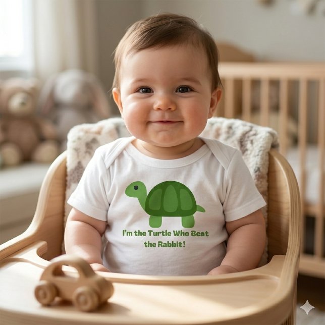 Funny Turtle Kids Shirt Beat the Rabbit (Creator Uploaded)