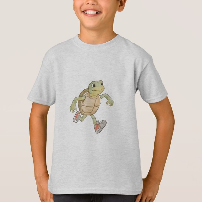 Funny Turtle Kids T-Shirt (Front)