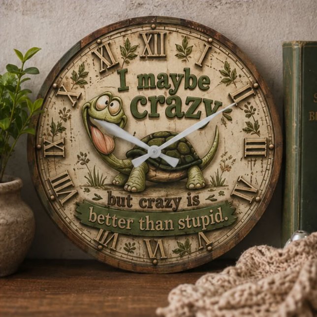 Funny Turtle Large Clock (Creator Uploaded)