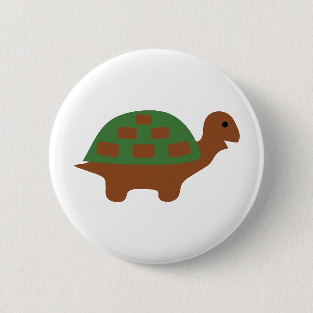 funny turtle pinback button (Front)