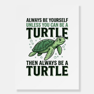 Funny Turtle Quote Vintage Engraving Design_1 Foam Board