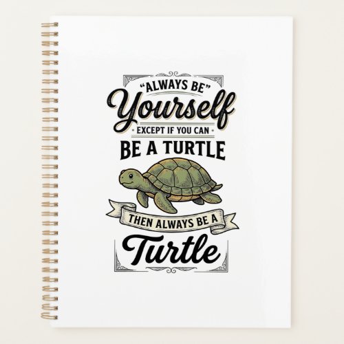 Funny Turtle Quote Vintage Engraving Design (2)_1 Planner