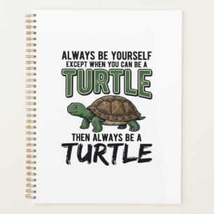 Funny Turtle Quote Vintage Vector Design_1 Planner
