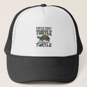 Funny Turtle Quote Vintage Vector Design_1 Trucker Hat