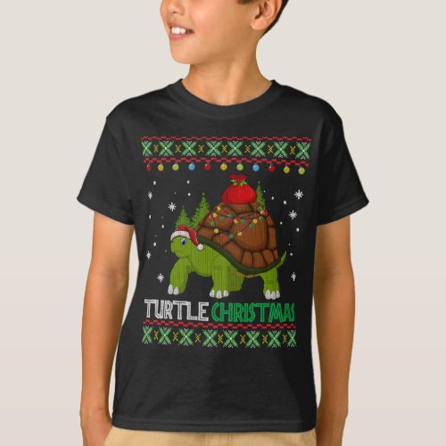 Funny Turtle Santa Ugly Christmas Sweater Gift