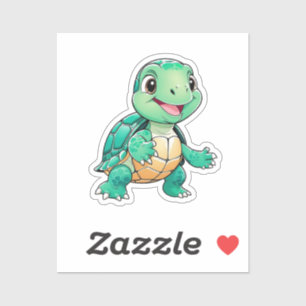 Funny turtle  sticker