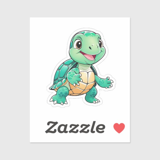 Funny turtle  sticker (Sheet)