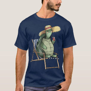 Funny Turtle Summer Vacation Ocean Holiday Turtl T-Shirt