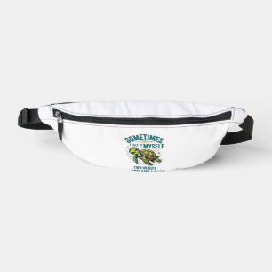 Funny Turtle Talking To Myself Vintage Shirt Desig Fanny Pack