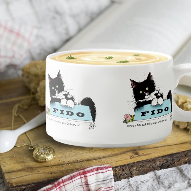 Funny Tuxedo Cat Dog's Bowl Purple (Creator Uploaded)