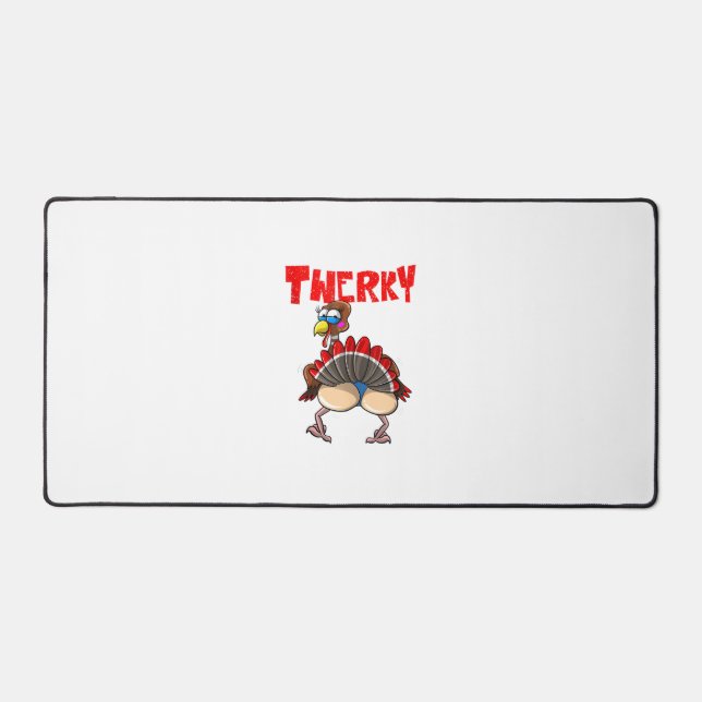 Funny Twerky Dance Cute Love Twerk Dancing Thanksg Desk Mat (Front)