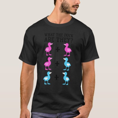 Funny Twin Gender Reveal  For Dad Mom Cool What Th T_Shirt
