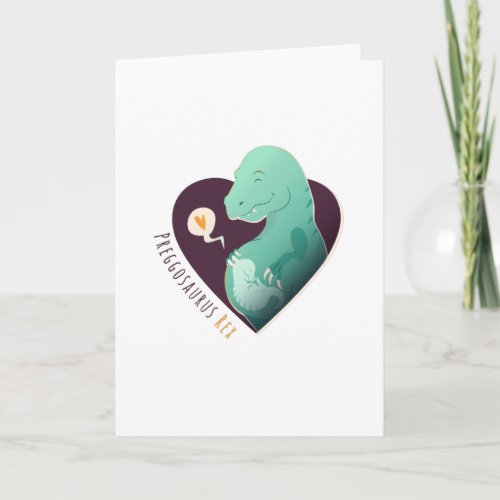 Funny Twin Pregnancy Preggosaurus Rex Card