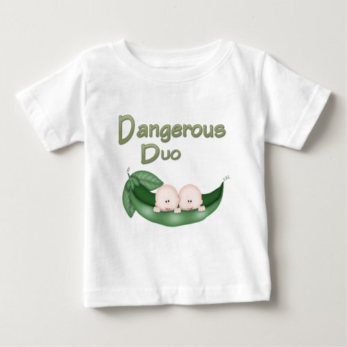 Funny Twins Baby T_Shirt