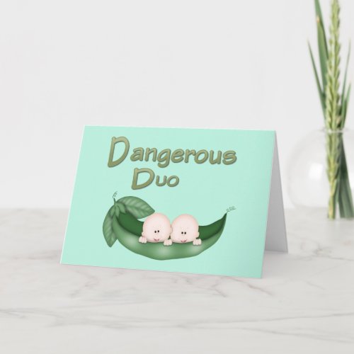 Funny Twins Card