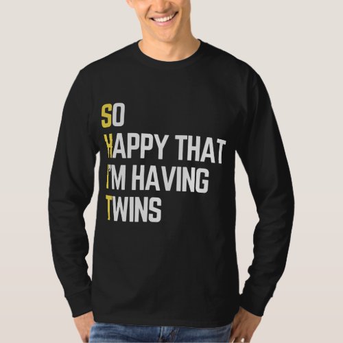 Funny Twins Dad Twin Daddy Expecting Twins Father T_Shirt