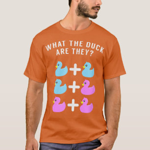 Funny Twins Gender Reveal   What the Duck Are They T-Shirt