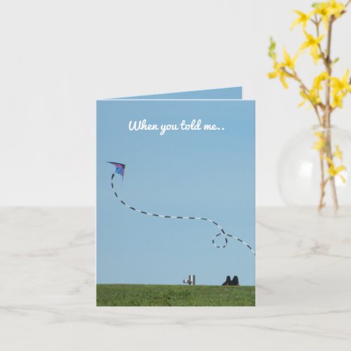 Funny twist Go Fly a Kite beautiful way to enjoy Card