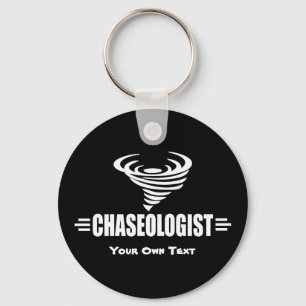 Funny Twister Storm Chaser Weather Geek Keychain
