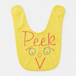 Funny Two Sided Peek a Boo Bib