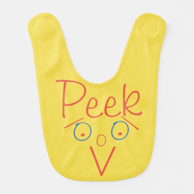 Funny Two Sided Peek a Boo Bib (Front)