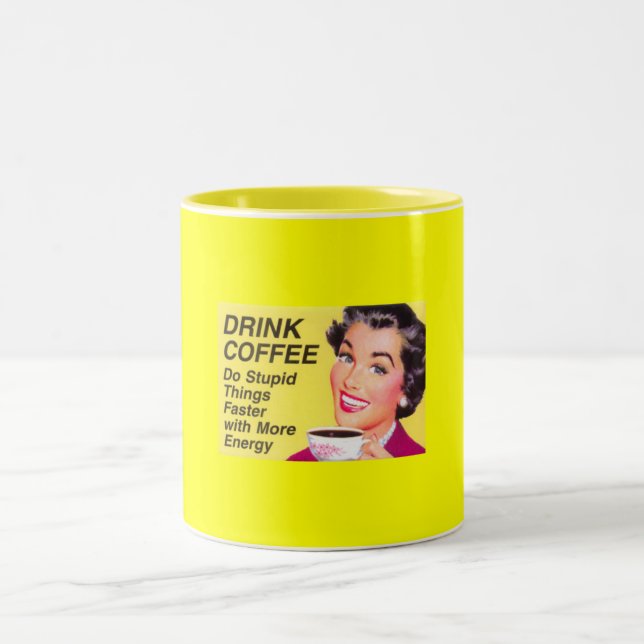 Funny Two-Tone Coffee Mug (Center)