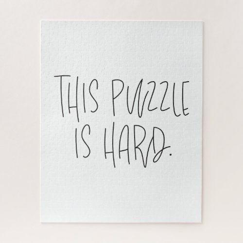 Funny Typographic This Puzzle is Hard