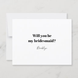 Funny Typography Act Surprised Bridesmaid Proposal Invitation | Zazzle